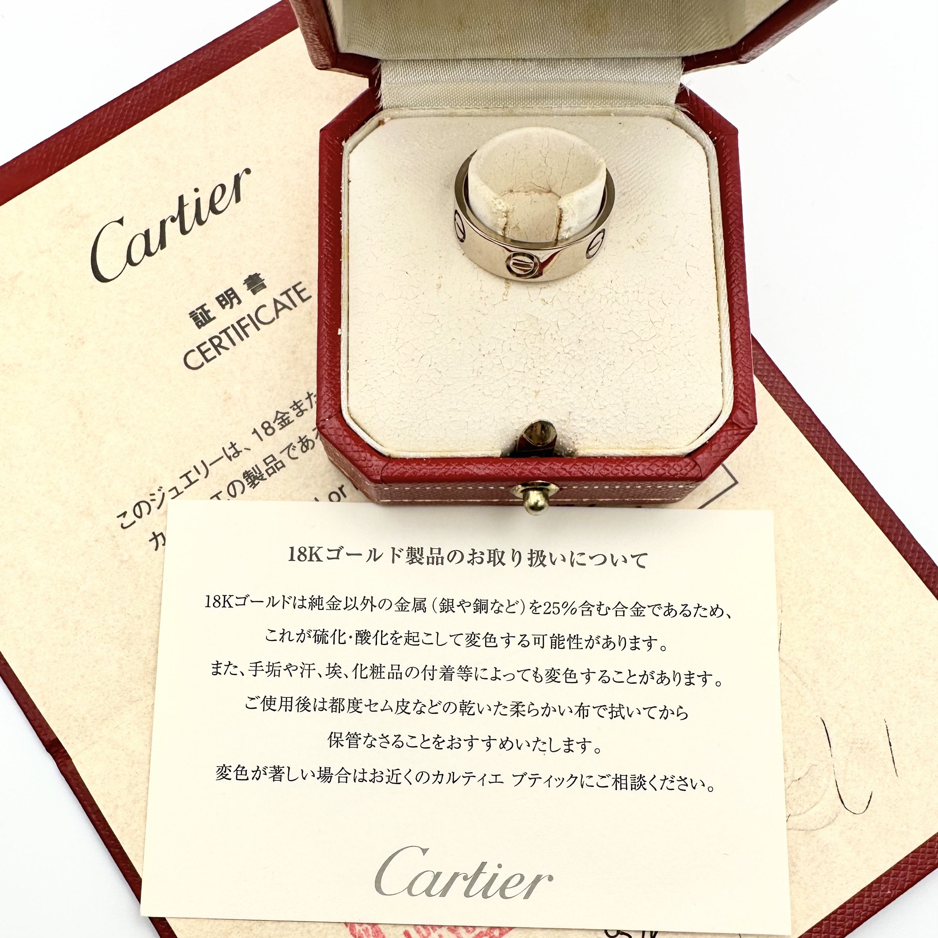 Cartier Love Ring In White Gold 