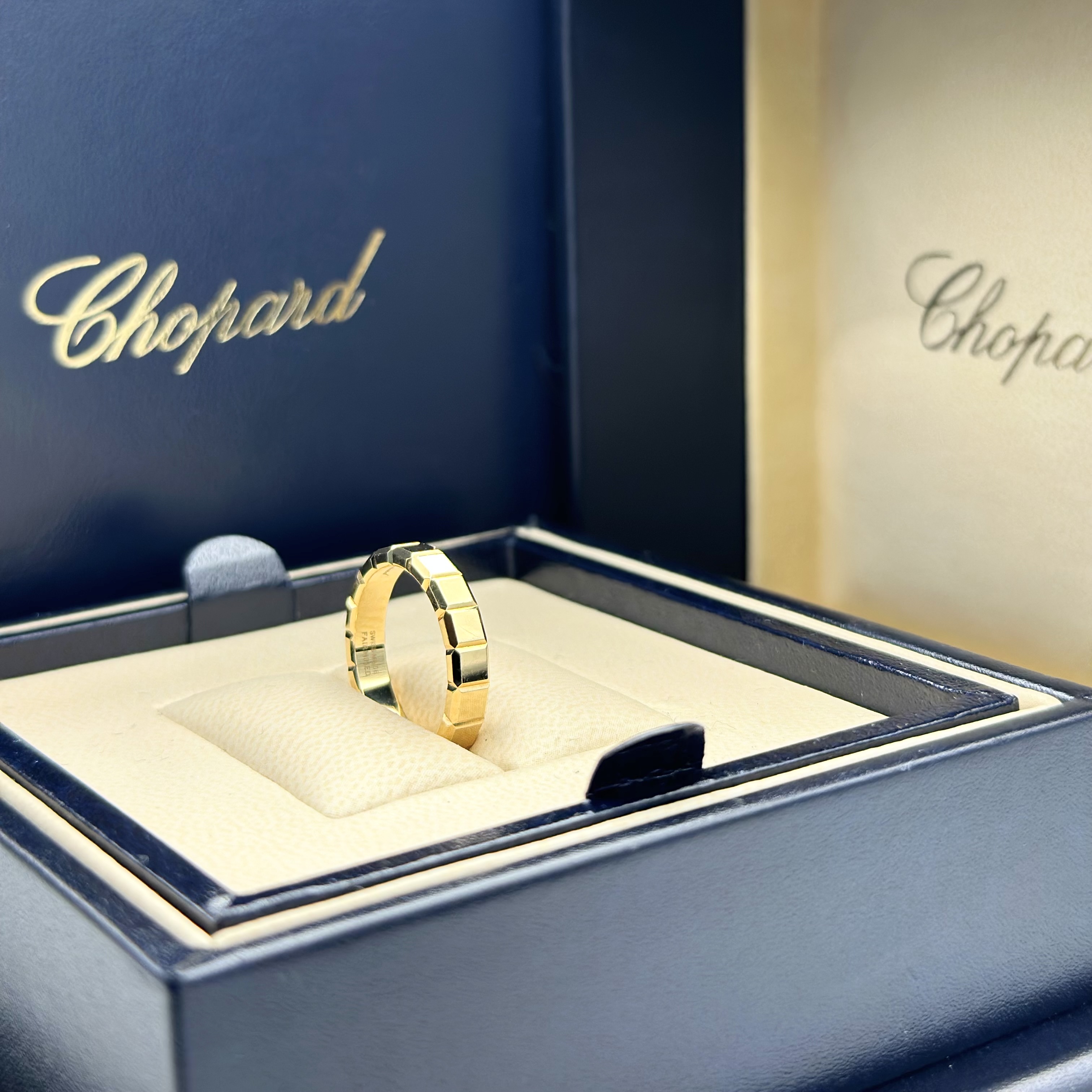 Chopard Ice Cube Ring In 18K Yellow Gold 