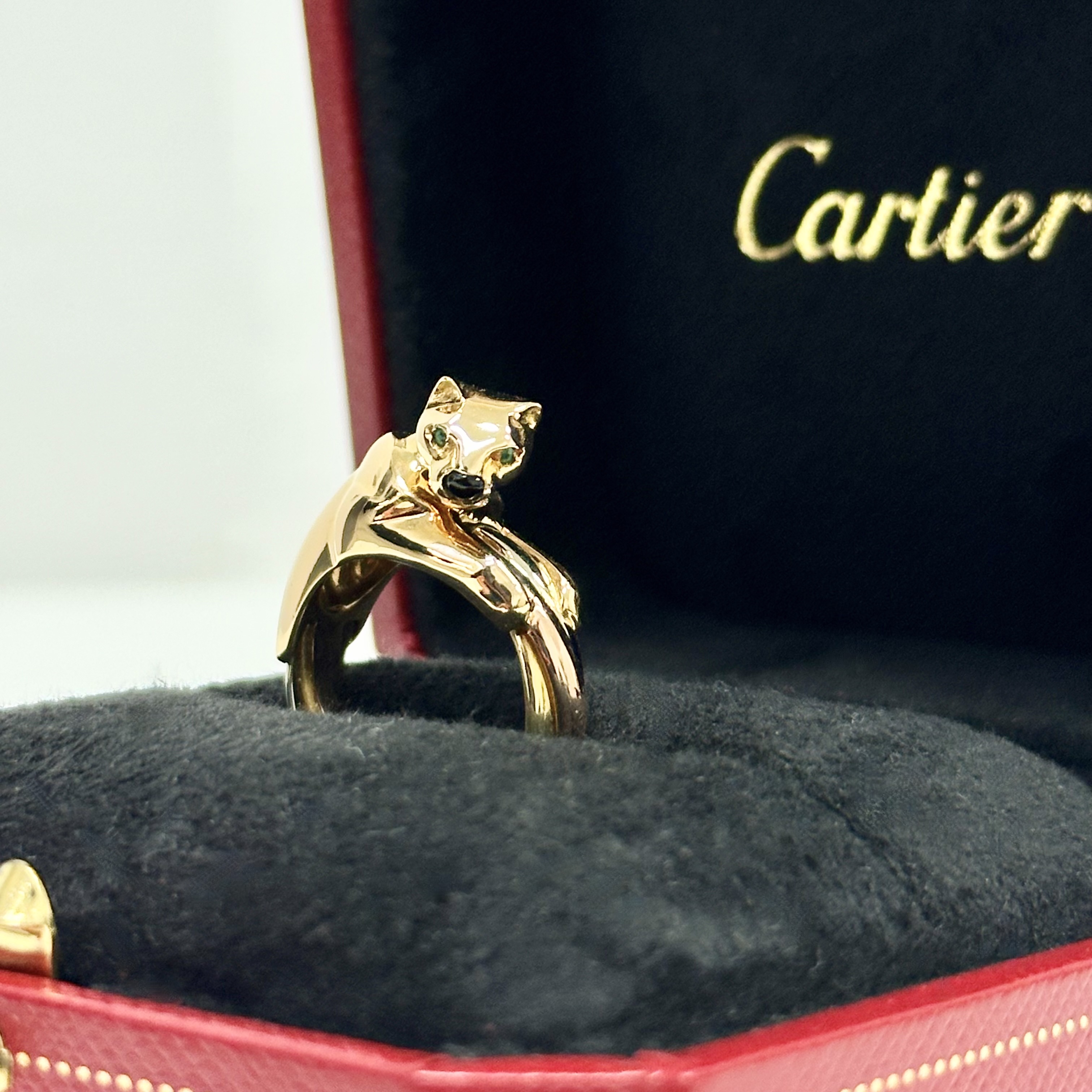 Cartier Panthere Trinity Ring in Tri-Colour Gold 